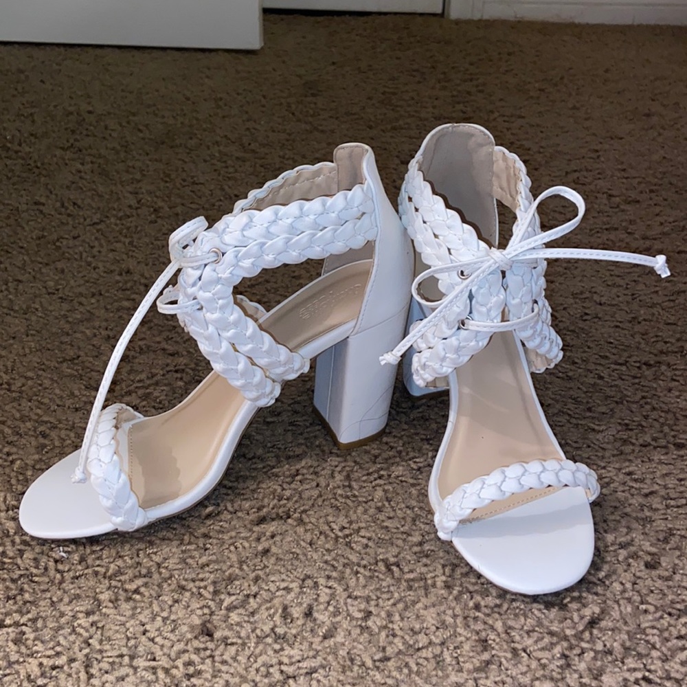 White summer heels!